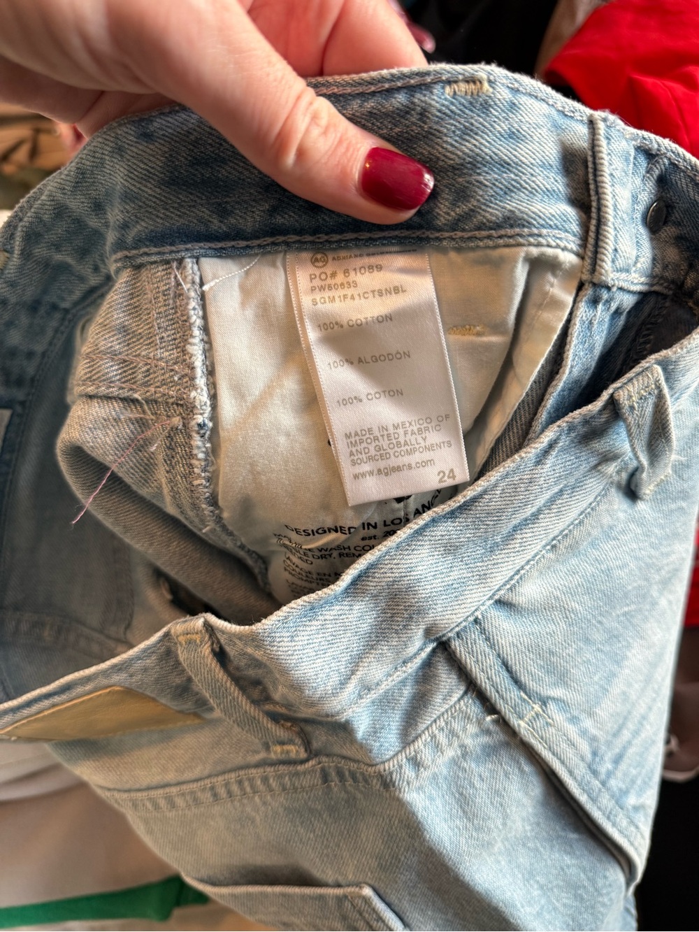 NWOT AG Mercer Cuffed High Rise Barrel Jeans - Picture 5 of 6
